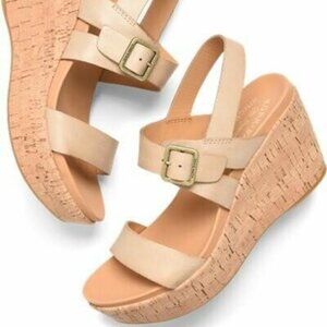 NWT KORK-EASE Aimeho Wedge Sandals in Natural size 10